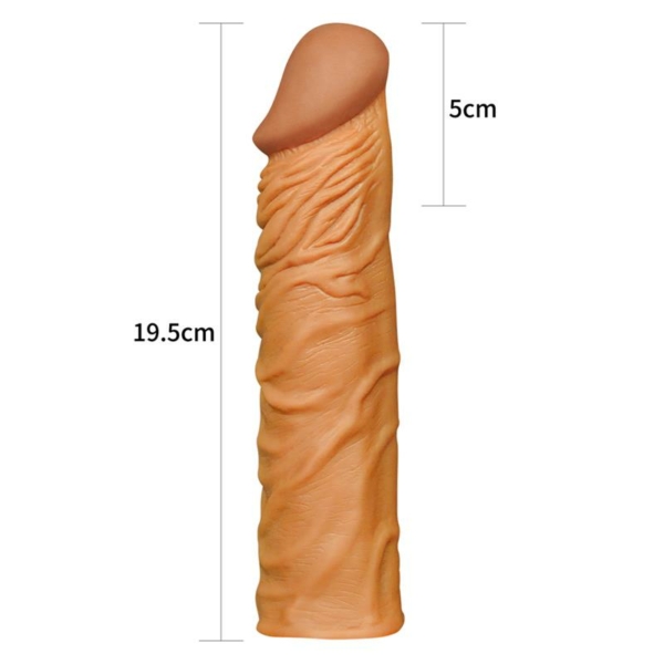 Penis Sleeve Add 2 Pleasure X Tender Brown - immagine 5