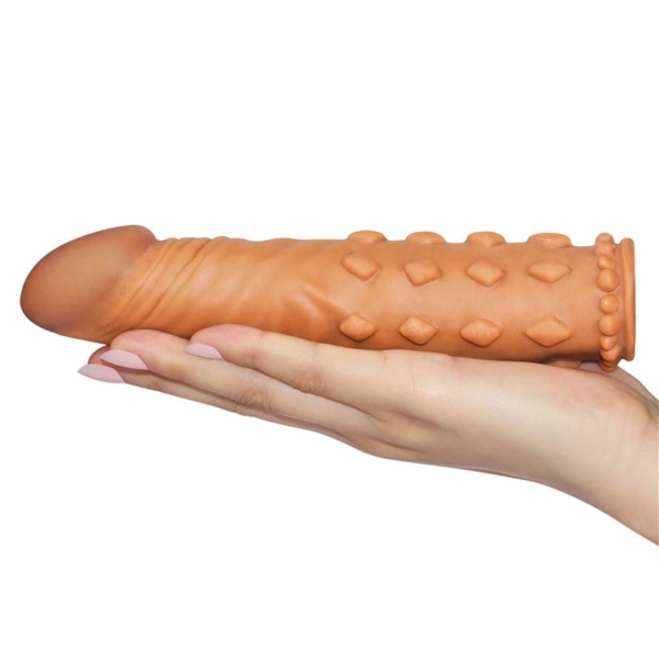 Penis Sleeve Add 2 Pleasure X Tender Brown - immagine 3