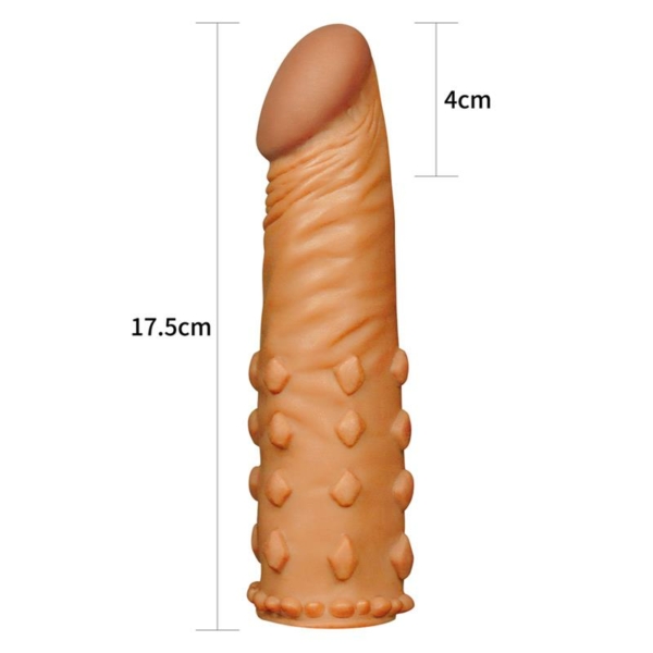Penis Sleeve Add 2 Pleasure X Tender Brown - immagine 5