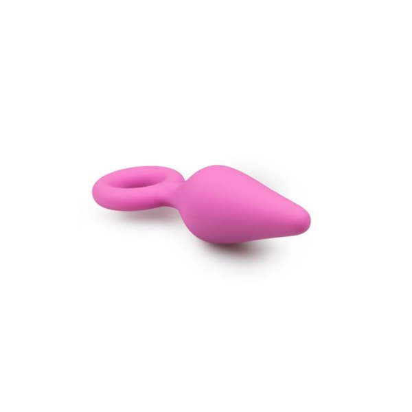 Pink Buttplugs With Pull Ring - Small - immagine 2