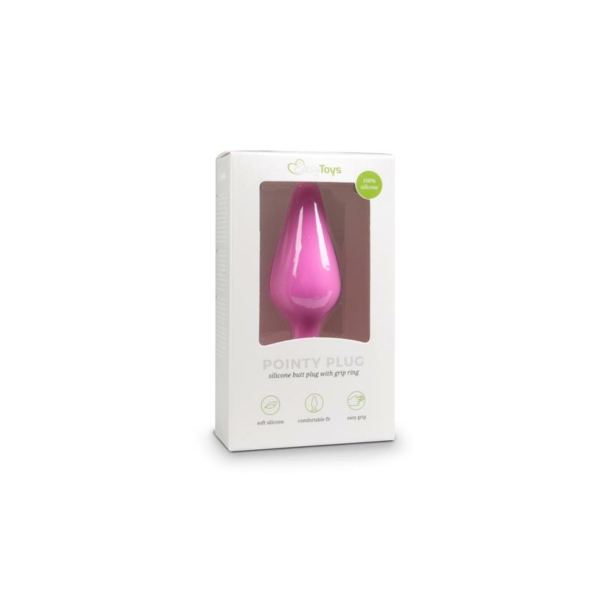 Pink Buttplugs With Pull Ring - Small - immagine 5