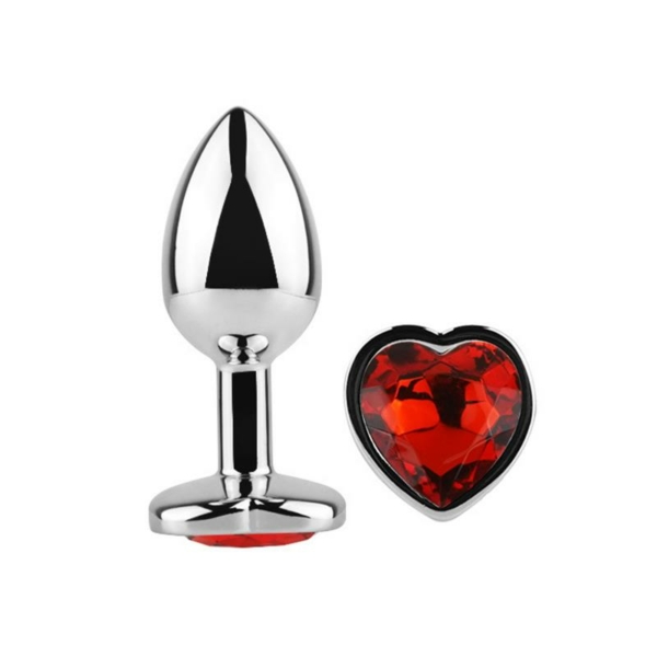 Plig Anal con Joya de Corazón Red Scarlet Talla M - immagine 3
