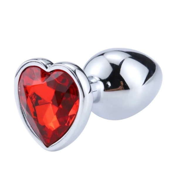 Plig Anal con Joya de Corazón Red Scarlet Talla M - immagine 4