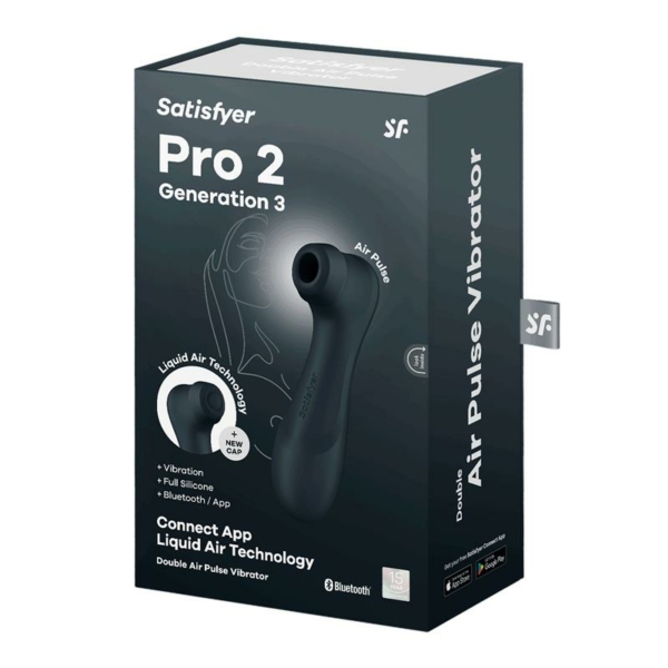 Pro 2 Gen 3 Liquid Air Technology Suction and Vibration App Connect Black - immagine 6