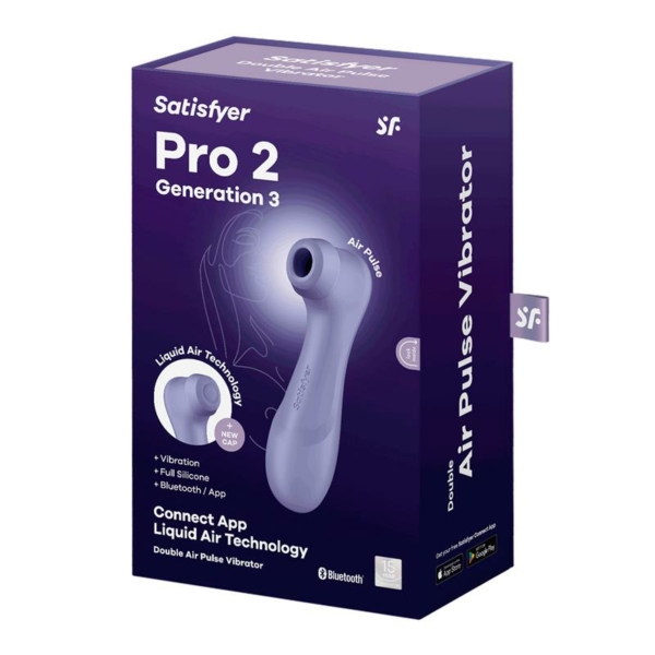 Pro 2 Genera 3 Liquid Air Technology Suction and Vibration APP Connect Lilac - immagine 6