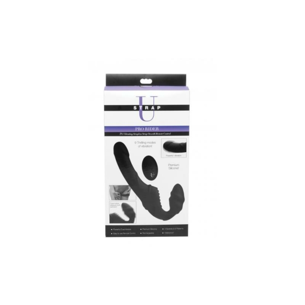 Pro Rider Strapless Strap-on Vibrator Black - immagine 5