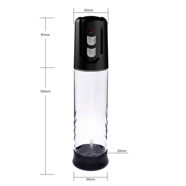 PSX10 Automatic Penis Pump Crystal - immagine 5