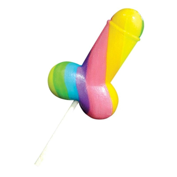 Rainbow Penis Shaped Lollipop - immagine 2