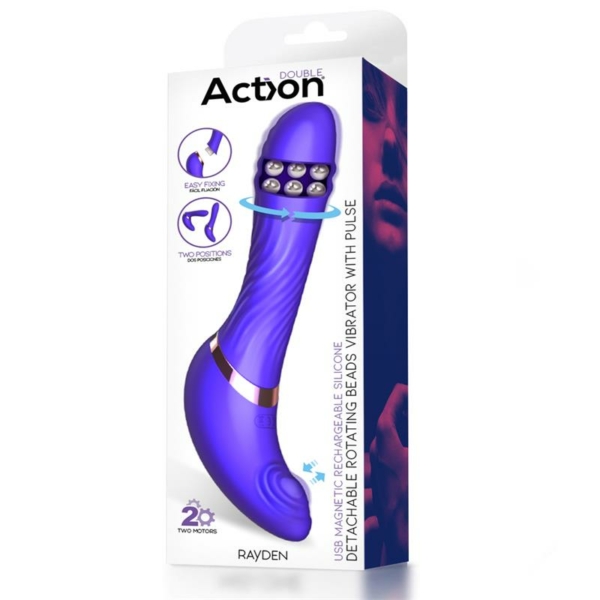 Rayden Detachable Rotating Beads Vibrator with Pulsation Two Positions - immagine 12