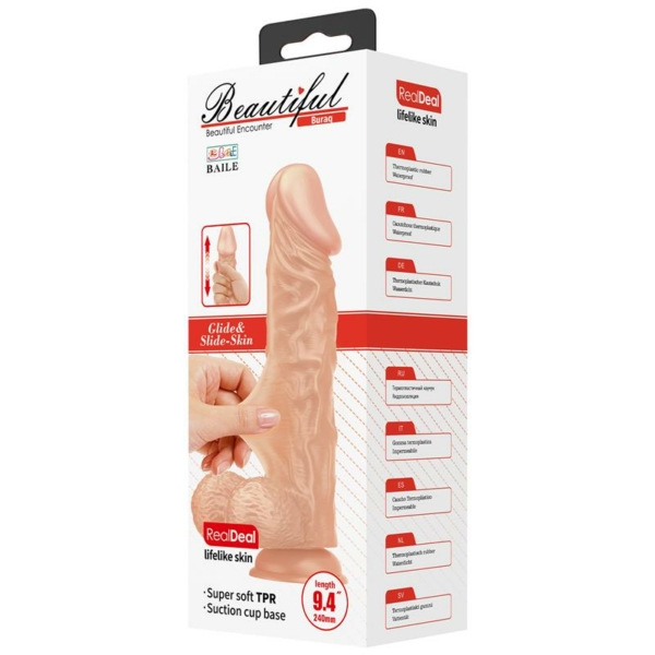 Realistic Dildo with Suction cup Buraq 9.4 - immagine 9
