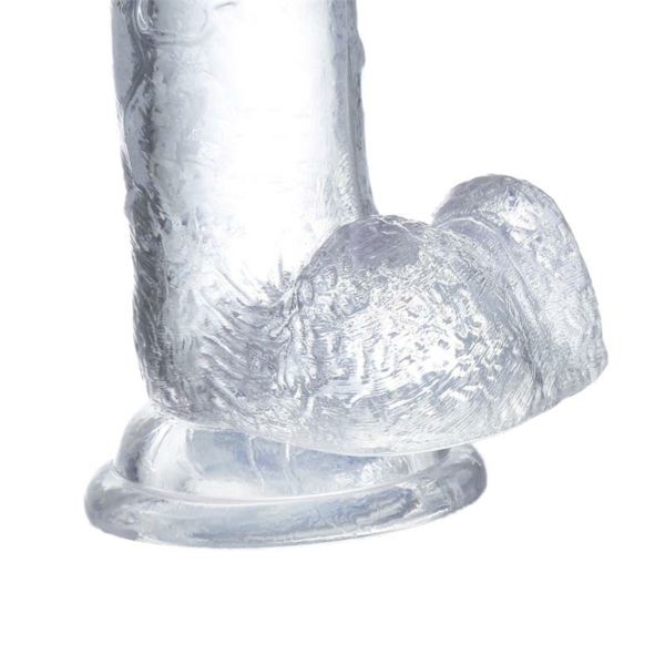 Realistic Dildo with Testicles Crystal Material 18 cm - immagine 6