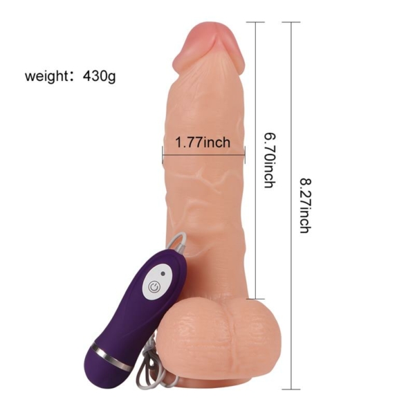 Realistic Vibe Remote Control Adam 21 cm - immagine 5