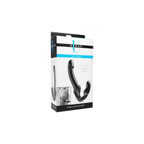 Revolver Strapless Strap On G-Spot Dildo Black - immagine 6