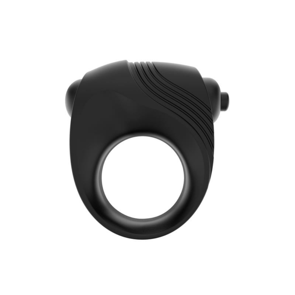 Romeri Ring + Vibrating Bullet Silicone Black - immagine 4