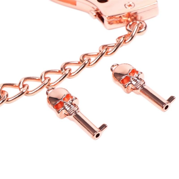 Rose Gold Color Cuffs Skull Keys - immagine 7