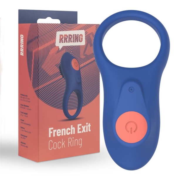 Rring French Exit Penis Ring with Vibration USB Silicone - immagine 8