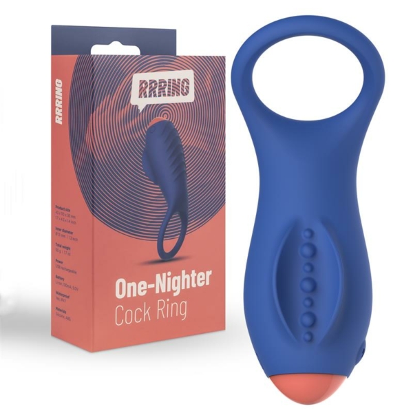 Rring One Nighter Penis Ring with Vibration USB Silicone - immagine 7