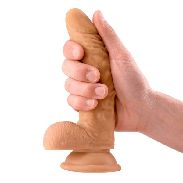 Sam Realistic Dildo with Testicles 7.1 Flesh - immagine 3