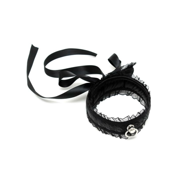 Satin Look Collar Black - immagine 3