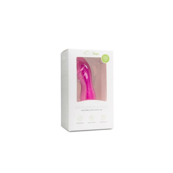 Silicone Anal Plug with Suction Cup Pink - immagine 5