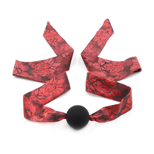 Silicone Ball Gag Red/Black - immagine 3