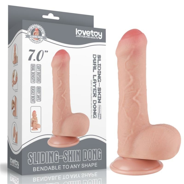 Sliding Skin Dual Layer Dildo 7 - immagine 13