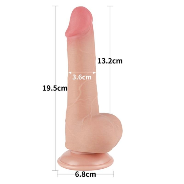 Sliding Skin Dual Layer Dildo 7.5 - immagine 12