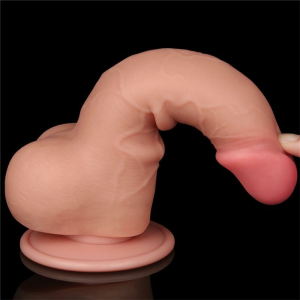 Sliding Skin Dual Layer Dildo 7.5 - immagine 5