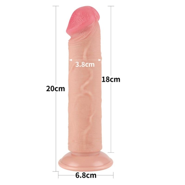 Sliding Skin Dual Layer Dildo 8 - immagine 12