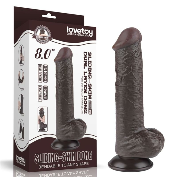 Sliding Skin Dual Layer Dildo 8 - immagine 12