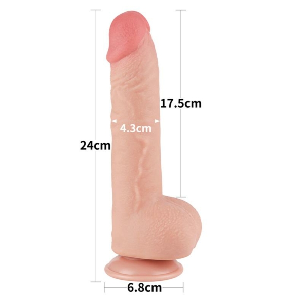 Sliding Skin Dual Layer Dildo 9.5 - immagine 11