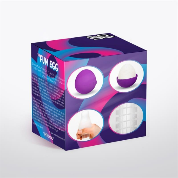 Spidey Masturbator Egg Elastic Silicone Purple - immagine 3