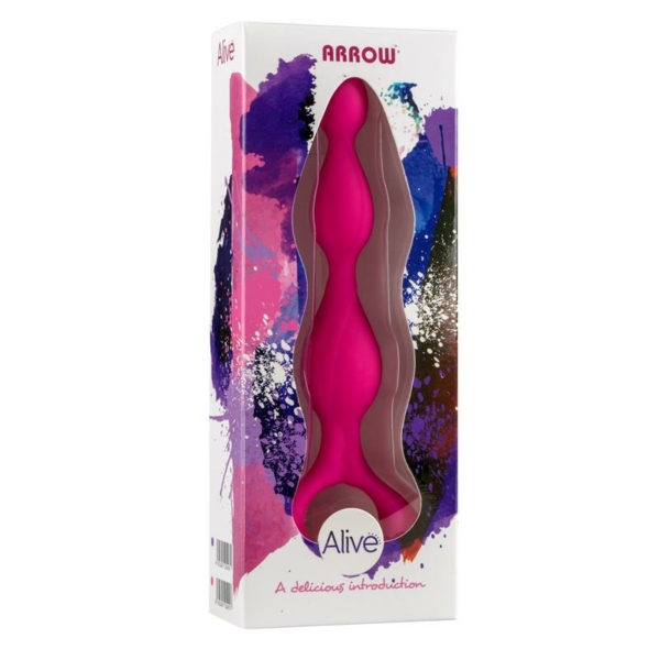 Stimulator Anal Arrow Pink Silicone 17 cm - immagine 2