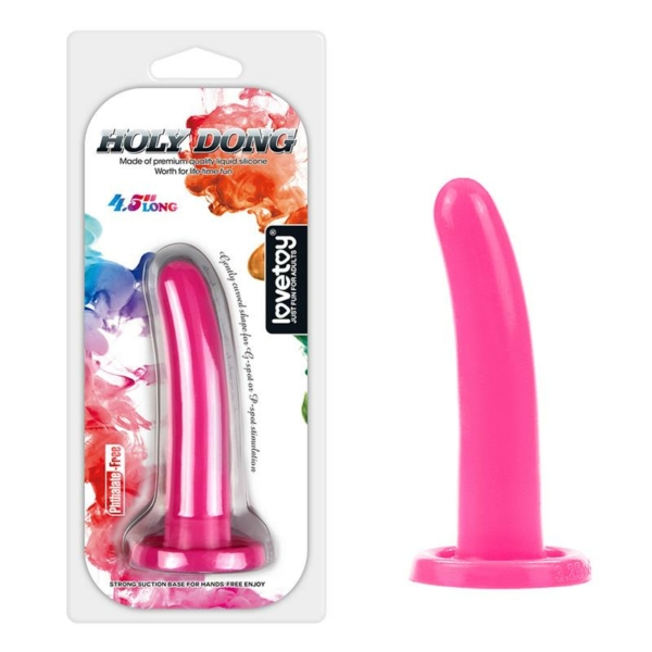 Stimulator Holy Dong 4.5 Liquid Silicone Pink - immagine 8