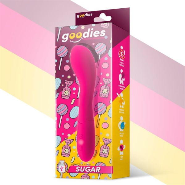 Sugar G-Spot Vibe USB Silicone Fushsia - immagine 2