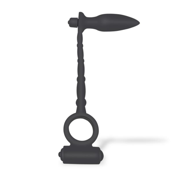 Sugilite Vibrating Anal Plug with Penis Ring with vibration - immagine 2