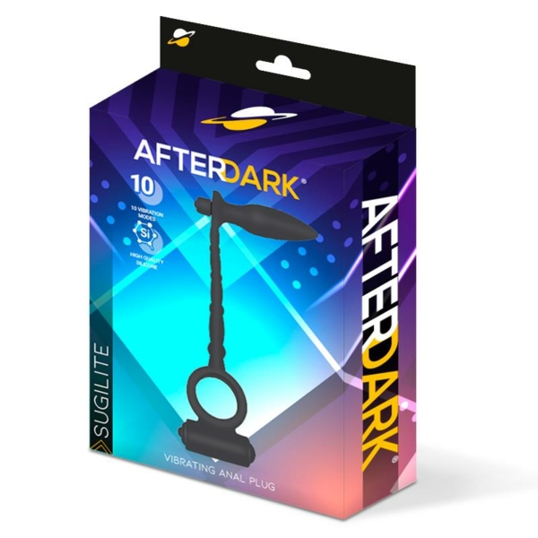 Sugilite Vibrating Anal Plug with Penis Ring with vibration - immagine 4