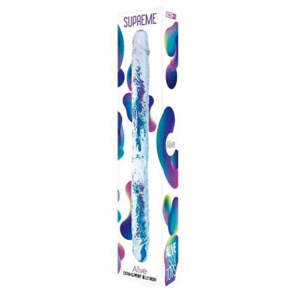 Supreme Double Dildo 38.5 cm Clear - immagine 2
