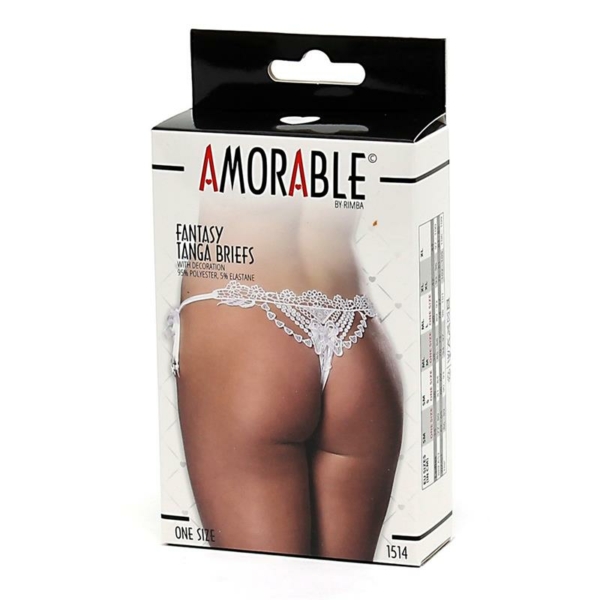Thong Fantasy White One Size - immagine 3