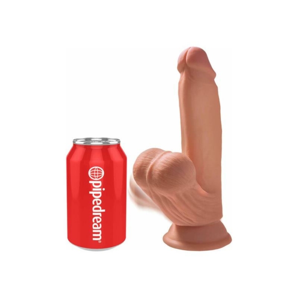 Triple Density Dildo with Swinging Balls 7 Caramel - immagine 2
