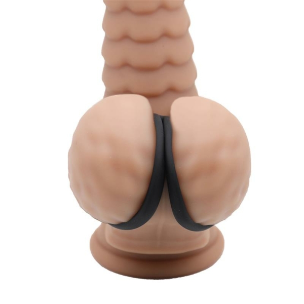 Triple Penis and Testicles Ring Liquid Silicone - immagine 7