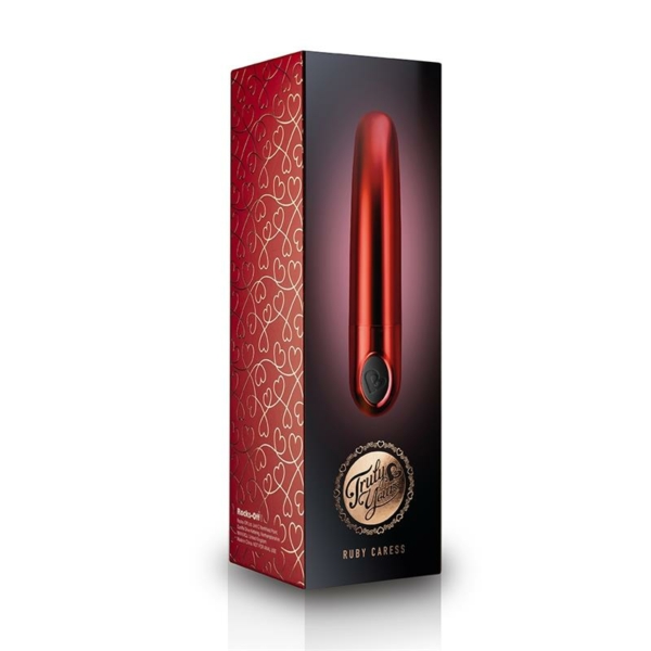 Truly Yours Vibrating Bullet Ruby Caress Metallic Red - immagine 4