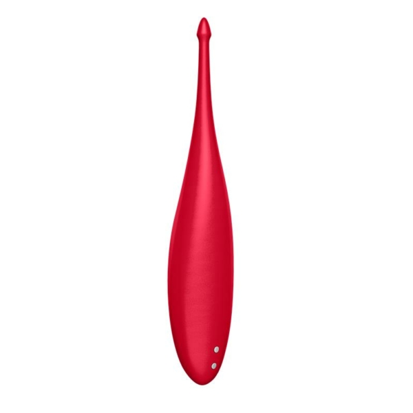 Twirling Fun Tip Vibrator Silicone USB Red - immagine 3