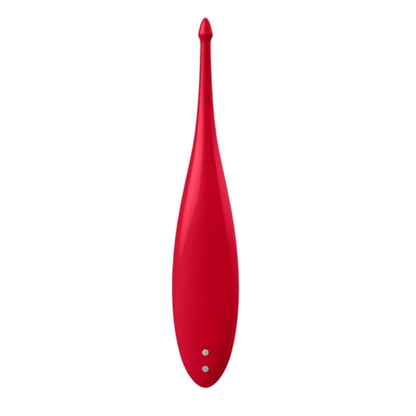 Twirling Fun Tip Vibrator Silicone USB Red - immagine 4