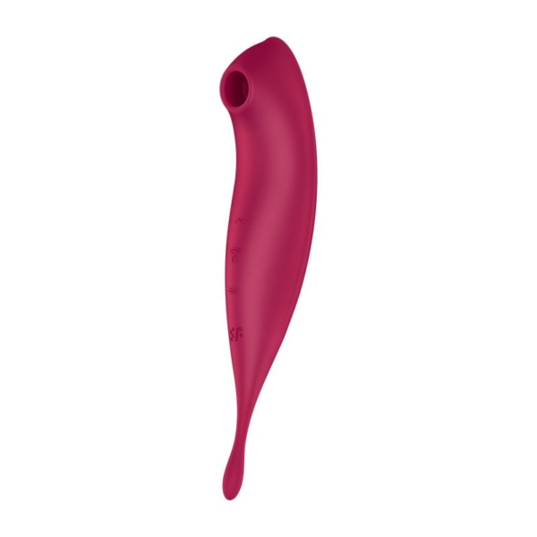 Twirling Pro Clitoris Sucker and Vibe APP Satisfyer Connect Dark Red - immagine 2