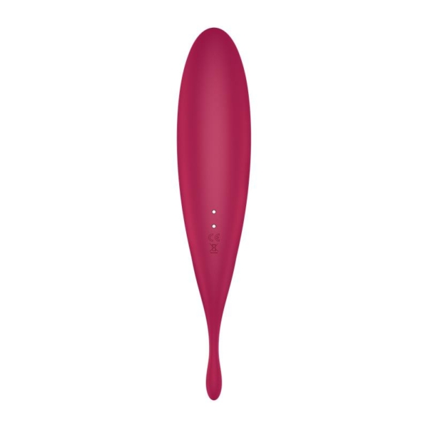 Twirling Pro Clitoris Sucker and Vibe APP Satisfyer Connect Dark Red - immagine 4