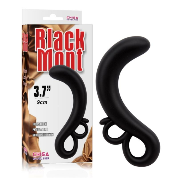 Two-Finger G-Spot Plug Silicone Black - immagine 2