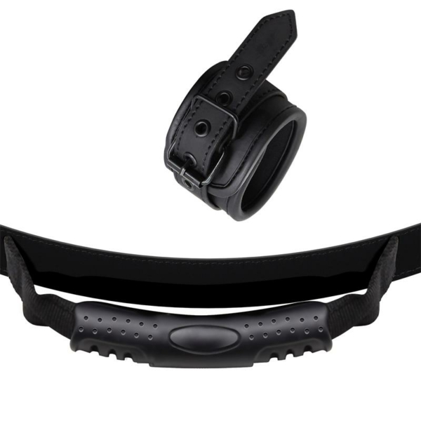 Vegan Leather Cuffs with Handle - immagine 3