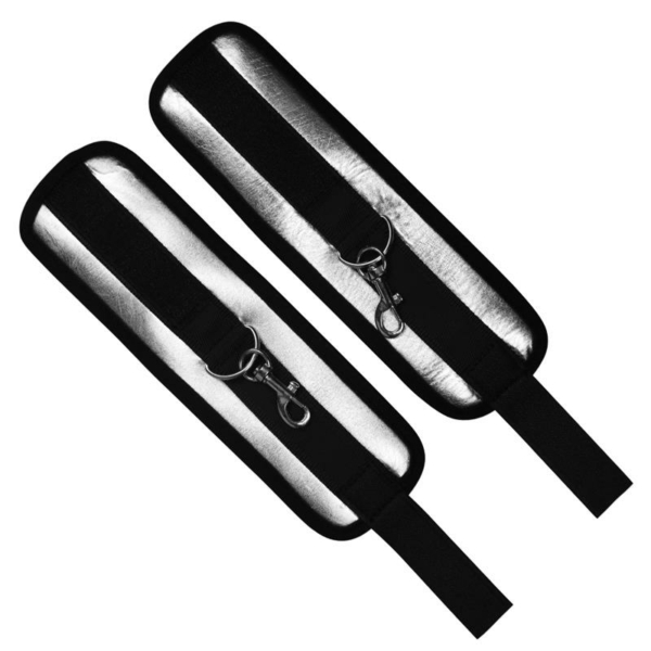 Velcro Handcuffs  Black and Silver - immagine 3