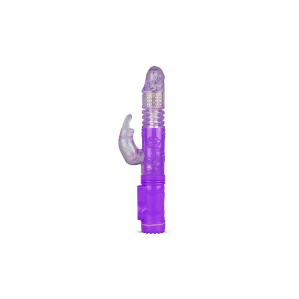 Rabbit Vibrator Thrusting and Rotating Balls  Purple - immagine 2